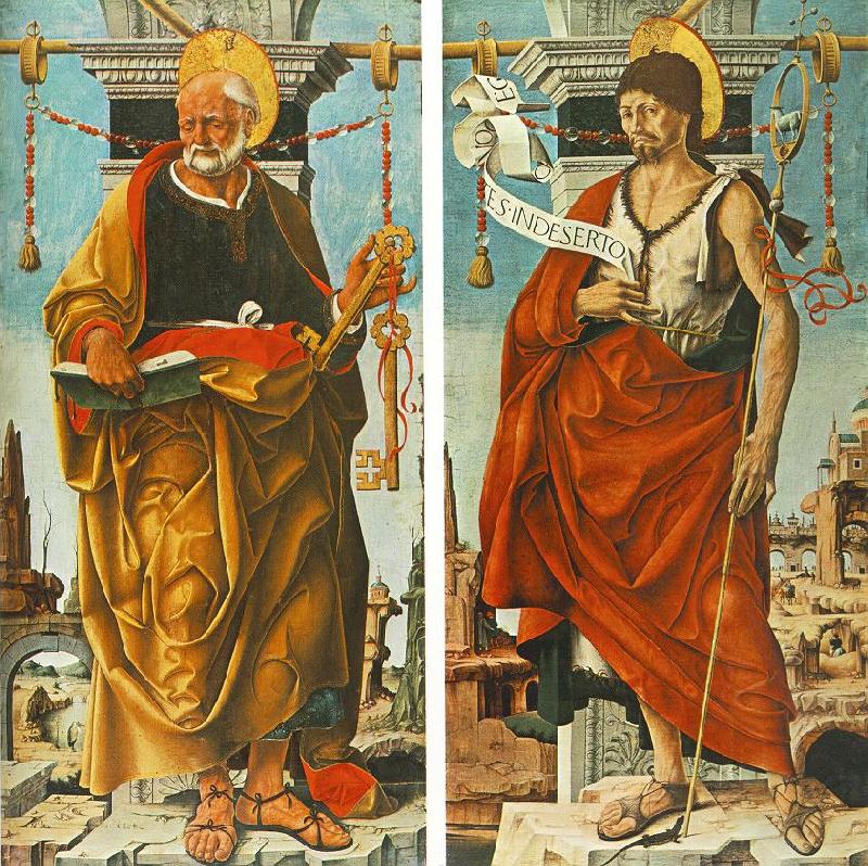  St Peter and St John the Baptist (Griffoni Polyptych) drg